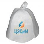 Банная шапка с логотипом компании ООО «ЦЭСиМ»